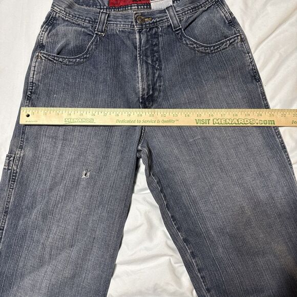 Vintage JNCO Pants 90's Flaming Skull Old School Skater 30"x31" Streetwear Y2K - Picture 7 of 16